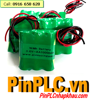 Pin sạc 3.6v AA1000mAh; NiMh 3.6v AA1000mAh Battery Pack 