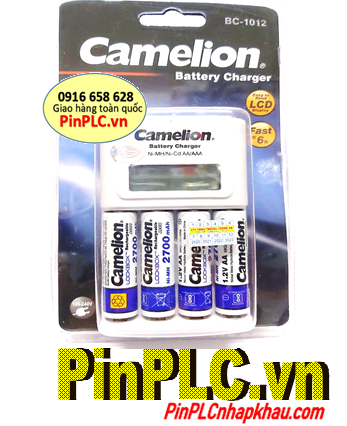 Camelion BC-1012, Bộ sạc pin AA Camelion BC-1012 kèm 4 pin sạc Camelion NH-AA2700LBP2 lockbox 