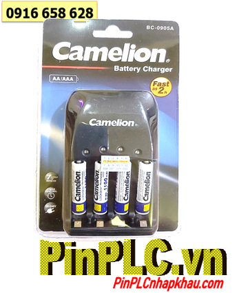 Camelion BC-0905A, Bộ sạc pin AAA Camelion BC-0905A kèm 4 pin sạc Camelion NH-AAA1100LBP2 lockbox