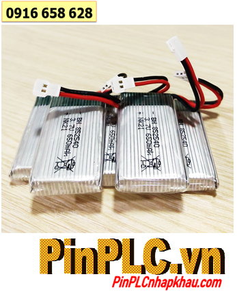 LiPolymer 852540 _Pin sạc 3.7v 650mAh (1S) dòng xả 25C (tối đa 50C) phù hợp Đồ chơi mô hình, thiết bị điện,v.v..