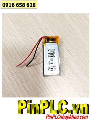 Pin sạc 3.7v Li-Polymer 241430, Pin sạc Li-Polymer 241430 lithium 3.7v 150mAh (Có sẳn mạch sạc)