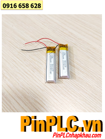 Pin Lipo 500935, Pin sạc Lithium Li-polymer 500935 với 130mAh (0.9mmx5mmx35mm) , Đã gắn sẳn mạch sạc