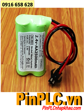 Pin sạc 2.4v-AA2500mAh, Pin sạc NiMh 2.4v-AA2500mAh; Pin sạc chất lượng cao GREPOW 2.4v-AA2500mAh