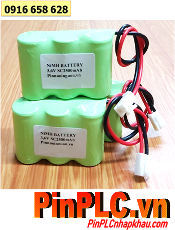 Pin đèn Exit thoát hiểm 3.6v-SC2500mAh, Pin đèn sự cố khẩn cấp 3.6v SC2500mAh, Pin Sạc chất lượng cao 3.6v SC2500mAh