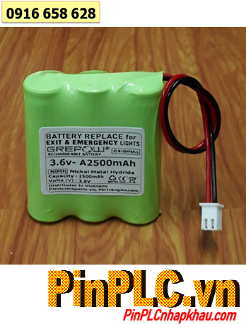 Pin đèn Exit thoát hiểm 3.6v-A2500mAh, Pin đèn sự cố khẩn cấp 3.6v-A2500mAh, Pin sạc 3.6v-A2500mAh