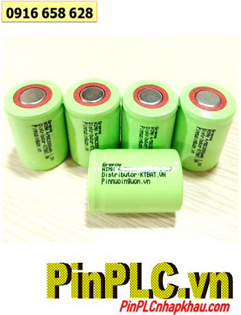 4/5SC2000mAh, Pin Cell công nghiệp đầu bằng NiMh 1.2v 4/5SC2000mAh, Pin sạc NiMh 1.2v 4/5SC2000mAh chính hãng