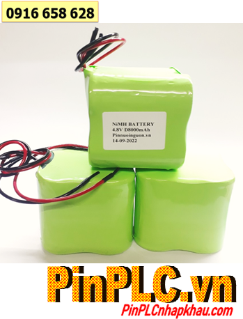 Pin sạc 4.8v-D8000mAh, Pin sạc NiMh 4.8v-D8000mAh; Pin sạc chất lượng cao GREPOW  4.8v-D8000mAh