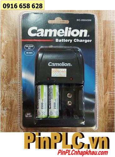 Camelion BC-0905A _Bộ sạc 2giờ BC-0905A kèm 2 pin sạc Camelion NH-AA2500ARBP2 (AA2500mAh 1.2v)