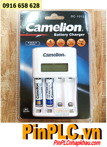 Bộ sạc pin AAA Camelion BC-1012(2NH-AAA1100LBP2), kèm 2 pin sạc Camelion NH-AAA1100LBP2 (AAA1100mAh 1.2v) 