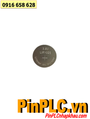 Pin sạc LIR1025, Pin sạc Lithium Li-ion 3.6v-6mAh LIR1015 (10mmx1.5mm) chính hãng