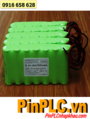 Pin sạc 8.4v-AA700mAh, Pin sạc NiMh 8.4v-AA700mAh, Pin sạc GREPOW NiMh 8.4v-AA700mAh