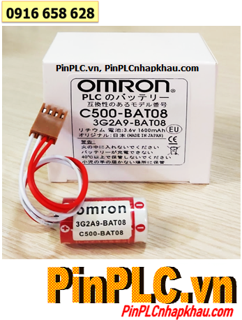 Omron C500-BAT08, Pin nuôi nguồn Omron C500-BAT08 lithium 3.6v 2/3A 1600mAh, Xuất xứ NHẬT 