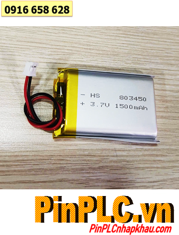 LiPo 803450, Pin sạc 3.7v Li-polymer LP-803450 (8.0mmx34mmx50mm) 1500mAh có mạch sẳn |CÒN HÀNG