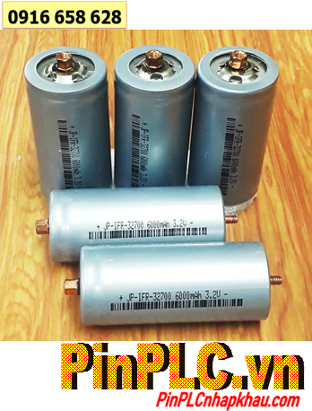 LifeP04-IFR32700, Pin sắt LifeP04-IFR32700 3.2v 6000mAh đầu sắt Ốc vít, Discharge 20A /ko kèm Ốc vít