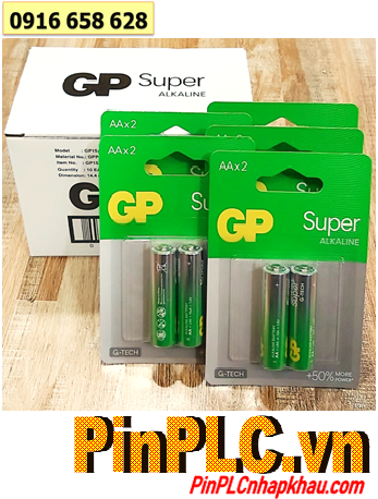 COMBO 1hộp (10vỉ=20viên) Pin AA 1.5v GP15AETA21 Super Alkaline chính hãng _Giá chỉ 255.000/HỘP