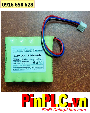 Pin sạc 12v-AAA800mAh, Pin sạc NiMh 12v-AAA800mAh, Pin sạc GREPOW 12v-AAA800mAh chính hãng